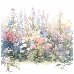 Blooming Garden Illustration