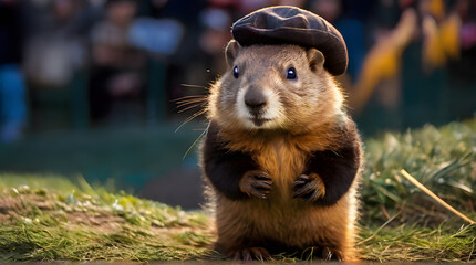 Punxsutawney Phil the famous groundhog