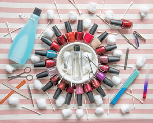 Nail Polish Wheel with Accessories