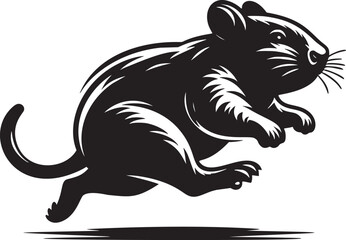 Skipping Wombat in Monochrome