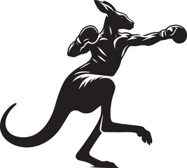 Boxing Kangaroo in Action