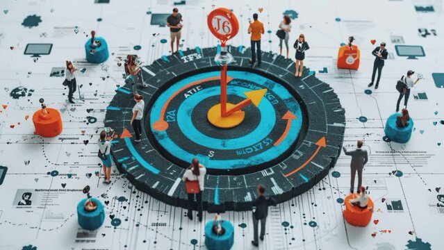 business time. seamless looping time-lapse animation video background