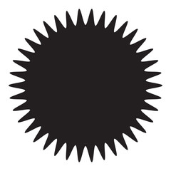 Set of vector starburst, sunburst badges. Different color. Simple flat style Vintage labels. Colored stickers.