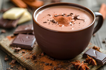 Cup of delicious hot chocolate