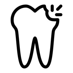 cavity line icon