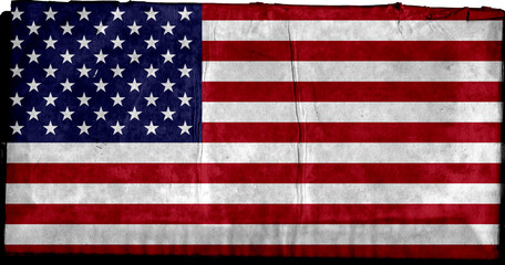 Naklejka premium united states flag, national usa flagship, waving flags, stars and stripes