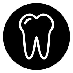 tooth glyph icon