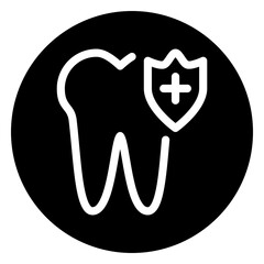 tooth glyph icon