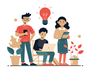 businessman with idea