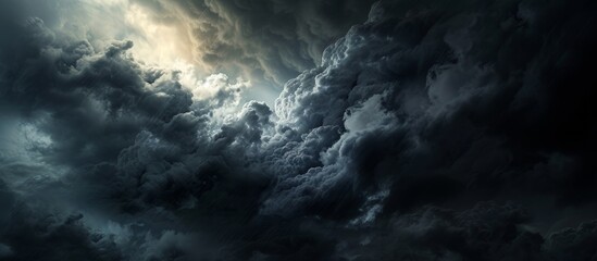Dark and Scary Clouds, but a Calmness Prevails within the Dark, Clouds, and Scary Atmosphere