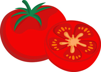 Tomato on white background isolated closeup tomato