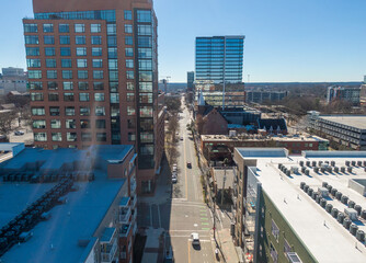 Various Downtown Raleigh Construction & Demolition: Feb 2024 - Drone 