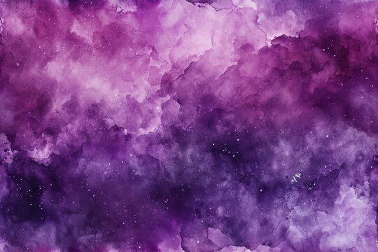 Ethereal purple clouds with a watercolor texture