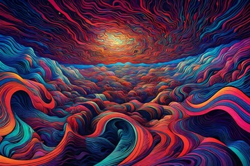 A psychedelic journey through wavy dimensions