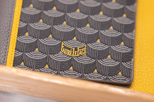 View of Faure Le Page Fashion Brand Logo on the Wallet
