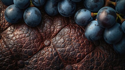Eco-leather made from grapes is a new material created from by-products of the wine industry. A...