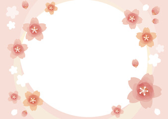 Illustration of gorgeous cherry blossom background