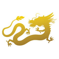Gold Dragon Lunar New Year