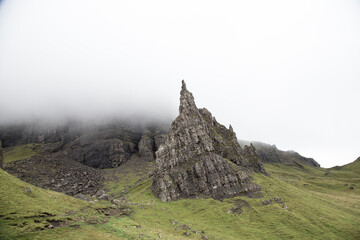 Peak at Old Man O Storre in Isle of Skye