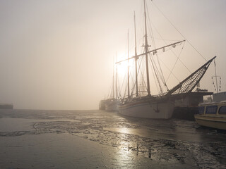 Foggy day at Oslo Fjord