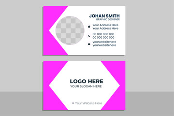 Abstract Business Card Layout.