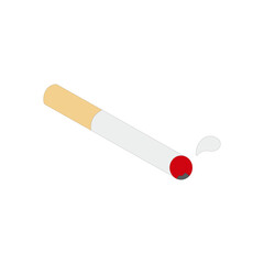 Cigarette icon isolated on white background vector illustration