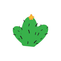 Cactus isolated on white background vector illustration