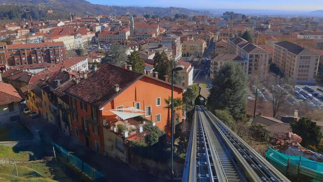 citt&agrave; di Biella dall'alto, city of Biella from above 