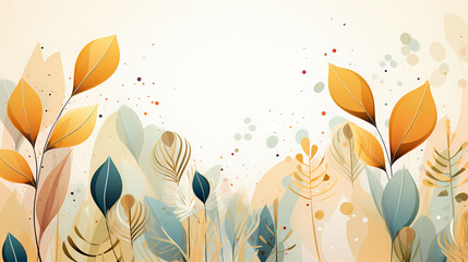 Obraz na płótnie Canvas Abstract art botanical olive background. Luxury wallpaper and banner.
