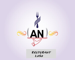 NEW BEST AN creative initial latter logo.AN abstract.AN latter vector Design.AN Monogram logo design .company logo