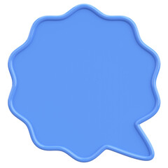 Speech Bubble. Text Box. 3D Illustration.