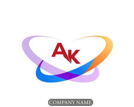 NEW BEST AK creative initial latter logo.AK abstract.AK latter vector Design.AK Monogram logo design .company logo
