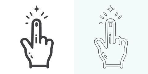 Hand-click icon set. pointer icon vectors. hand cursor icon click. pointer icon vector. hand cursor icon vector