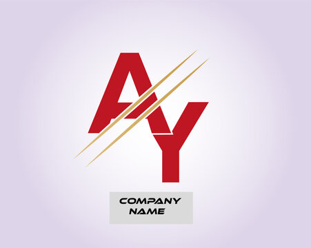 NEW BEST AY creative initial latter logo.AY abstract.AY latter vector Design.AY Monogram logo design .company logo