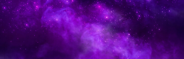 Space background with realistic nebula, colorful space, neon.