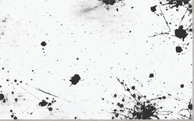 Black paint splatter isolated on white background. vector black and white ink splats. Abstract background illustration. Dust Overlay Distress Grain. Black and white Grunge art. EPS 10.