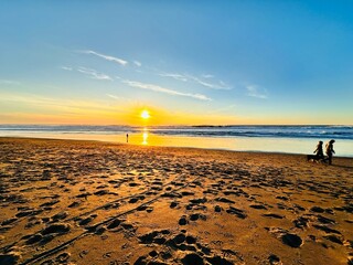 Sunset at Ocean Beach San Francisco CA USA