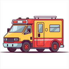 flat labor trucks vector illustration