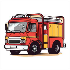 Fototapeta na wymiar flat labor trucks vector illustration