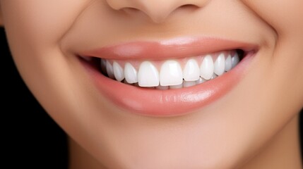 Obraz premium Dental Care. close up mouse Beautiful Woman Healthy Smile young Female Smile show beautiful of teeth, confident in orthodontics