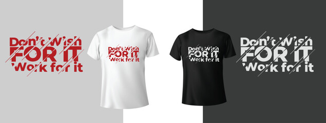 Work hard typography t-shirt design. Vector illustration design for fashion graphics, t shirt prints. slogan text. Vintage typography drawing. Typography quote for both black and white t-shirt.
