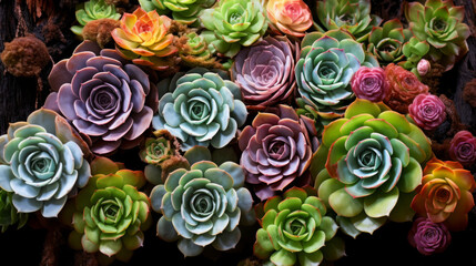 A Bunch of Succulents on a Table