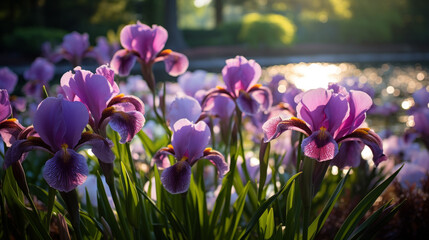 Colorful Flowers Blooming in the Grass