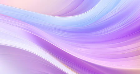 Elegant abstract violet and blue waves on silky smooth background