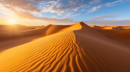 Fototapeta na wymiar Desert Dunes at Sunrise