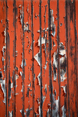 Pealing paint of a wooden door