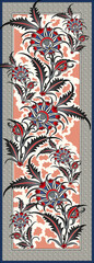 Decorative Baroque Ornament Rococo luxurious art border design Manual composition.Design for cover, fabric, textile,