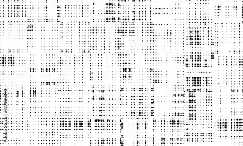 Aufkleber Repeating faded dotted halftone. Seamless pattern. Fading background. Simple small geometric pattern. Repeat faded texture. Repeated random abstract fades dot