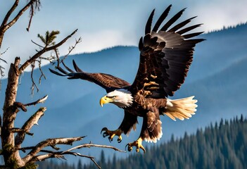 Obraz premium bald eagle in flight