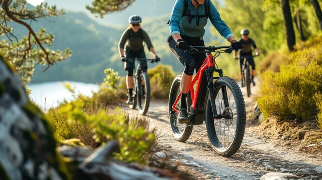 Celebrating National E-Bike Day with a variety of e-bike styles and outdoor adventures.